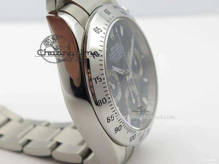 JF Sec@9 Bracelet Edition On Daytona A7750 Dial SS 116520 Black 0314